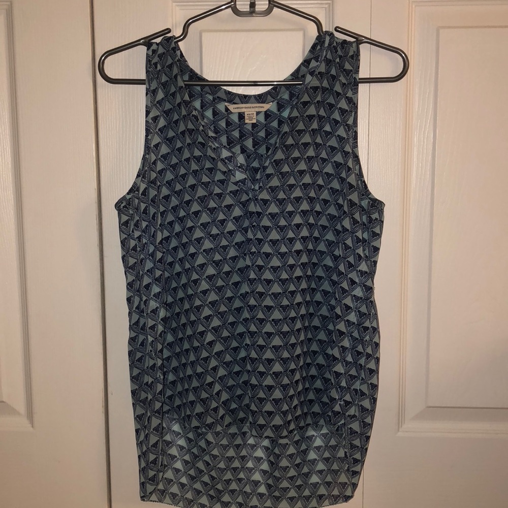 American Eagle Patterned Tank Top - image 1